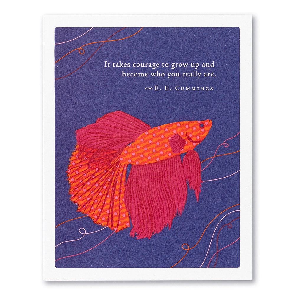 Positively Green, Greeting Cards, Gifts, It Takes Courage to Grow Up, 527228